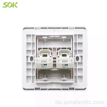 RJ11-TEL-Steckdose und RJ45-LAN-Steckdose